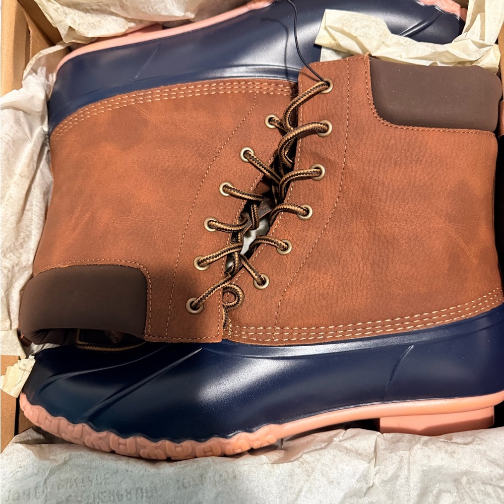 Weatherproof Brown and Blue Men's Boots